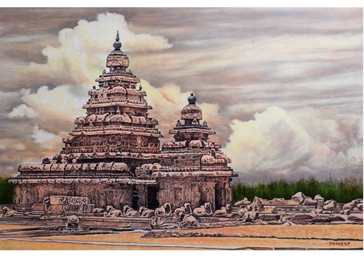 Indian Temple Art Theme